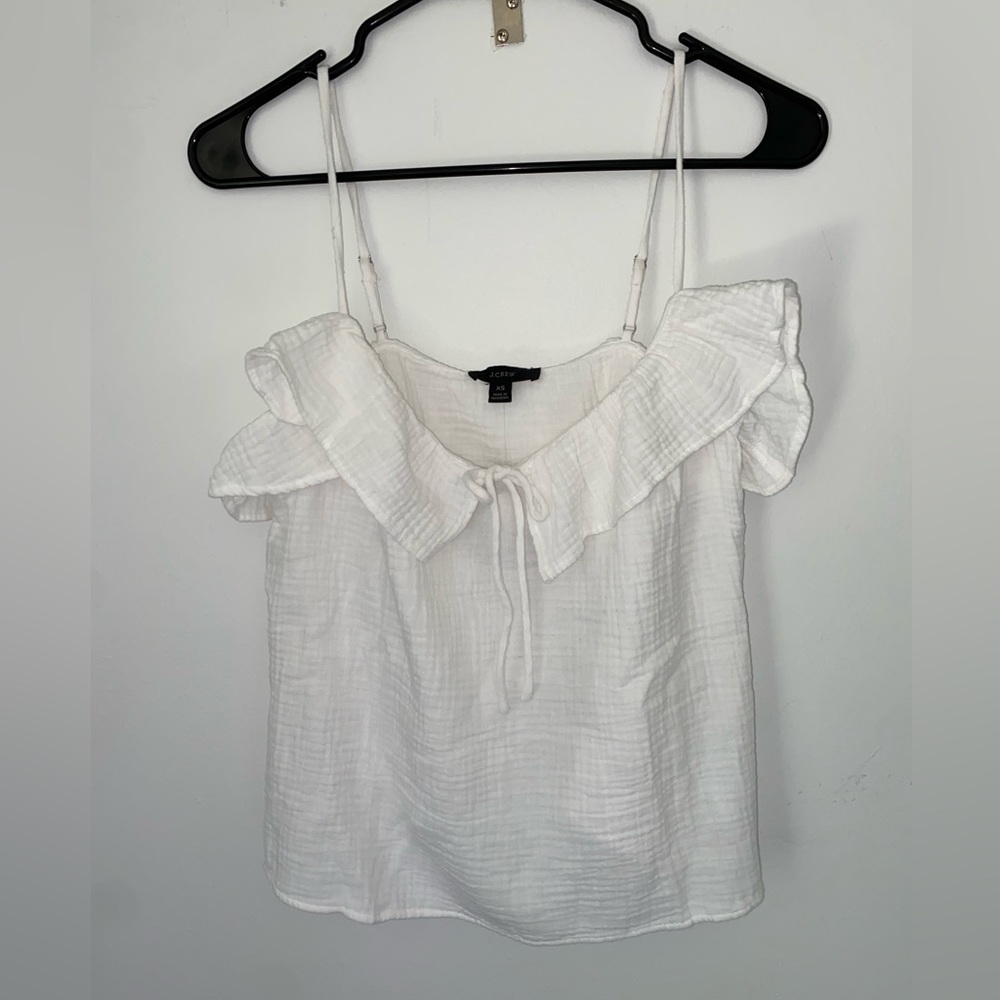 New J Crew white tank sz XS